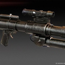 cj-9 bo-rifle game starwars props replica cosplay scalemodel borifle cj9 3d print model - Mito3D