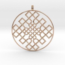 ck pendant 16t jewelry pendulous jannie knot knots 3d print model - Mito3D