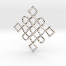ck pendant jewelry pendulous jannie knot knots 3d print model - Mito3D