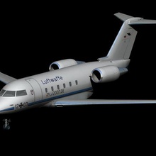 cl-601 challenger arquitetura avião 3d print model - Mito3D