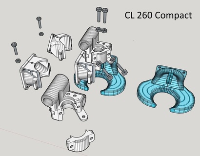 cl 260 ultimaker Atualizações clon cl260 ultimaker2 3d impressora partes 3d print model - Mito3D