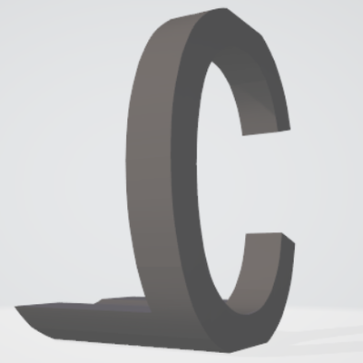 cl lettres combinare es arte rotazione 90 3d combinazione 3d print model - Mito3D