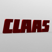 claas logo verschiedene auto avto Auto Autos emblem Modell 3d Teil Fahrzeug logos logotype detaillierte hoch sumbol Unternehmen Marke bedruckbar ist drucken neue Ausdruck Drucker gedruckt werden stl Datei obj 3d print model - Mito3D