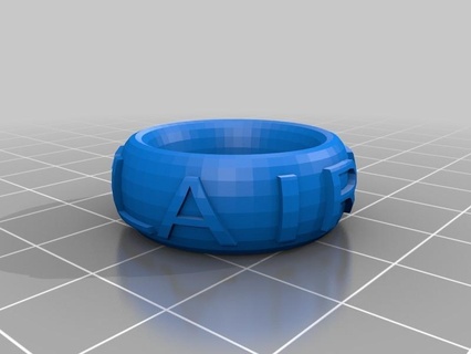 claire pd 8 customized text ring bracelet crown thing Fashion fashion 3d print model - Mito3D