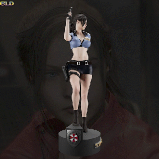 Claire Redfield polis üniforma artık kötü koleksiyon Sanat Resident Evil yerleşik oyun dekor oyuncak Noel Harley Quinn şekil vermek fortnite star savaşlar Kadın kız büst anime Barbie dc çizgi roman Jill sevgili wong 3d print model - Mito3D