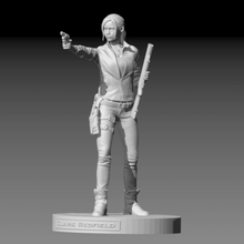 claire redfield de resident evil 2 remake la estatua juego re2 paraguas raccoon city 3d print model - Mito3D