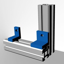clamp t slot tool v clampfor aluminum extrusion 3d printer component part cnc 3d print model - Mito3D