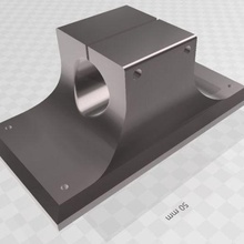 bloccaggio flangia meccanica 3d print model - Mito3D