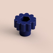clamping wheel 6 mm diameter bolt tool diy 3d print model - Mito3D