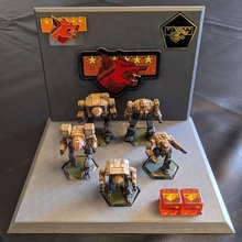 clan display base star game american mecha battletech mechwarrior 3d print model - Mito3D