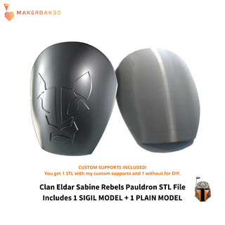 clan eldar sabine shoulder armor mandalorian starwars star wars sigil signet emblem symbol pauldron plate cosplay costume 3d print model - Mito3D