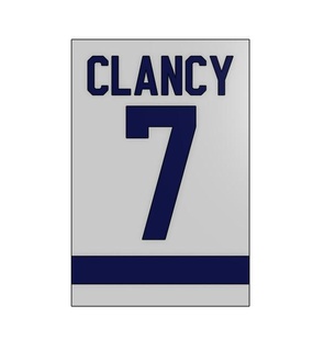 clancy érable feuilles bannière hockey toronto signe Légende Roi 3d print model - Mito3D