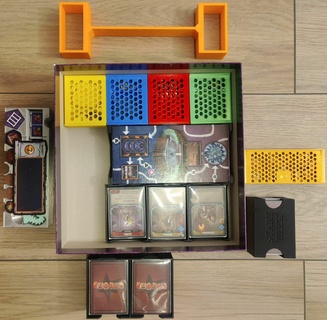 clank catacumbas jogos tabuleiro jogo incrustação organizador 3d print model - Mito3D