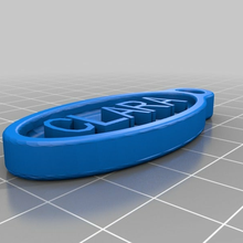 clara keychain customized coins_badges 3d print model - Mito3D