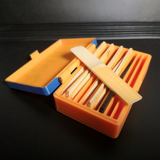 clarinetto reed box strumento musica jannie di archiviazione 3D print model - Mito3D