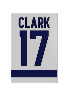Clark érable feuilles bannière hockey toronto signe Légende Wendel 3d print model - Mito3D