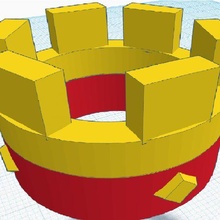 çatışma Kraliyet kırmızı taç 3d print model - Mito3D
