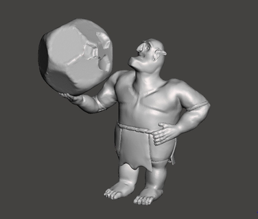 clash royale bowler clans giant creatures 3d print model - Mito3D