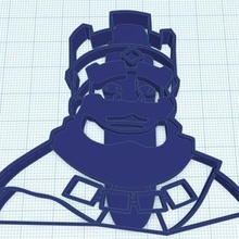 clash royale rey kesici çerez ev 3d print model - Mito3D