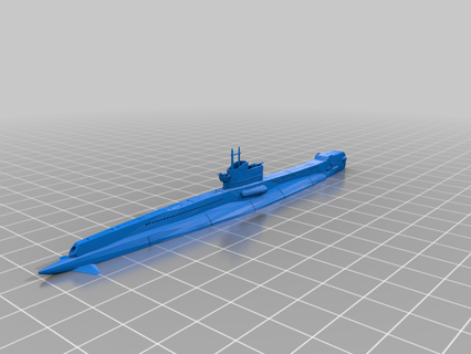 class submarine 1 600 vehicles 3d print model - Mito3D
