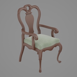 classique fauteuil 3d print model - Mito3D