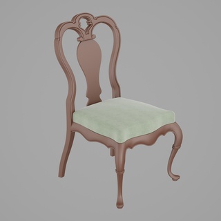 classico braccia sedia architettura design interni cenare camera Casa casa 3d print model - Mito3D