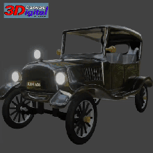clásico coche vehiculo 3d impresión Arte auto 3d print model - Mito3D