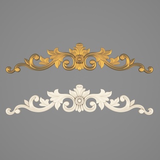 classic carved 002 carving decoration ornament baroque architecture exterior nterior design 3d print model - Mito3D