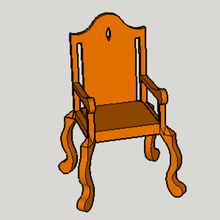 classic chair art 3d print model - Mito3D