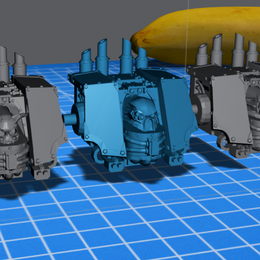 clássico caos sarcófago encouraçado 40k martelo guerra flagelo punho 3D print model - Mito3D