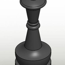 classic chess board game parts decoration 3d print model - Mito3D