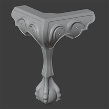 klassisch Klaue Fuß Modellieren Architektur Haus Kunst Formen Pfote 3d print model - Mito3D