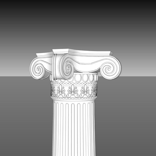 clásico columna 002 casa Arte 3D print model - Mito3D