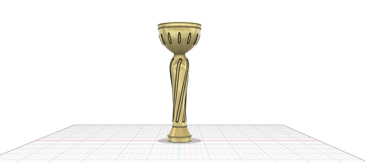 classico concorrenza trofeo tazza decorazione regalo presente calcio sport 3d print model - Mito3D