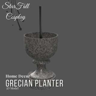 classic deco planter design grecian vase garden home decor vintage 3d print model - Mito3D