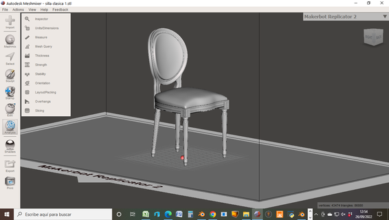 classic dining chair furniture doll houses dioramas ho modeling miniatures 3d print model - Mito3D