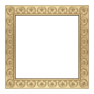 classic frame 033 picture carved baroque mirror decor cnc stl 3d print beauty antique luxury art carving 3d print model - Mito3D