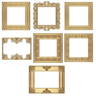 classic frame mirror collection 05 3d print model - Mito3D