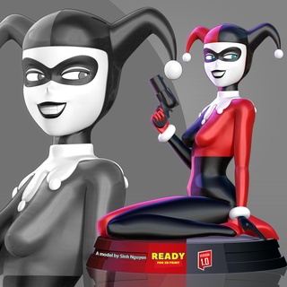 clássico Harley Quinn Admirador arte batman dc quadrinho Super heroi personagem 3dprint estátua figura 3dprinting 3d print model - Mito3D
