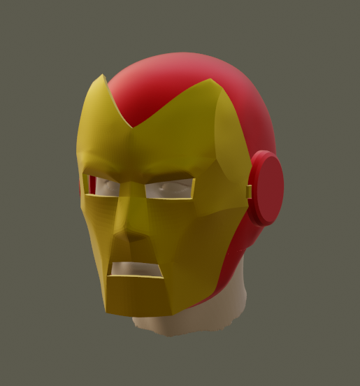 classic iron man helmet 3D print model - Mito3D