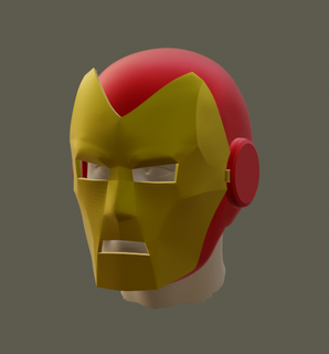 clássico ferro homem capacete 3d print model - Mito3D
