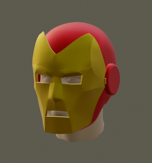 classic iron man helmet 3d print model - Mito3D