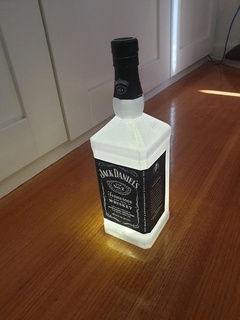 classique jack Daniel's whisky amoureux Daniels lampe 3d impression 3d print model - Mito3D