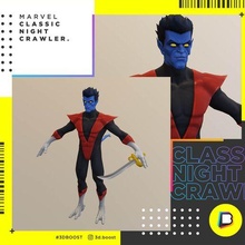 classic nightcrawler - marvel 3d comics comic villain games dc obj print hero superhero xmen x-men coc kurt wagner 3d print model - Mito3D