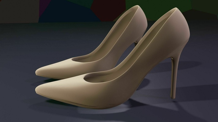 classic pumps shoes heels female clothing footwear 3d print model - Mito3D