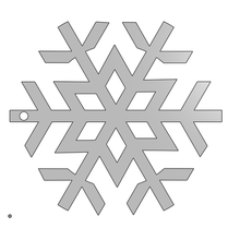 classic snowflake art winter christmas decor attachment