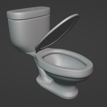 classic toilet 3d print model - Mito3D