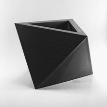 classic triangular pot model 4 home flowerpots concrete 3d print model - Mito3D