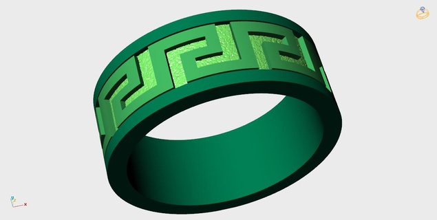 klassisch versace Band Schmuck Juwelen Ringe Ring Goldringe Silberringe Anhänger Ohrringe Ohrring Weißes Gold ayyaz166 Kreuzring HipHop Schlange Schädel 3d print model - Mito3D