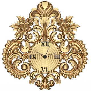 classico parete orologio antico Vintage camino scolpito tradizionale lusso pendolo regolatore romano numeri analogico vento up classe 3d print model - Mito3D